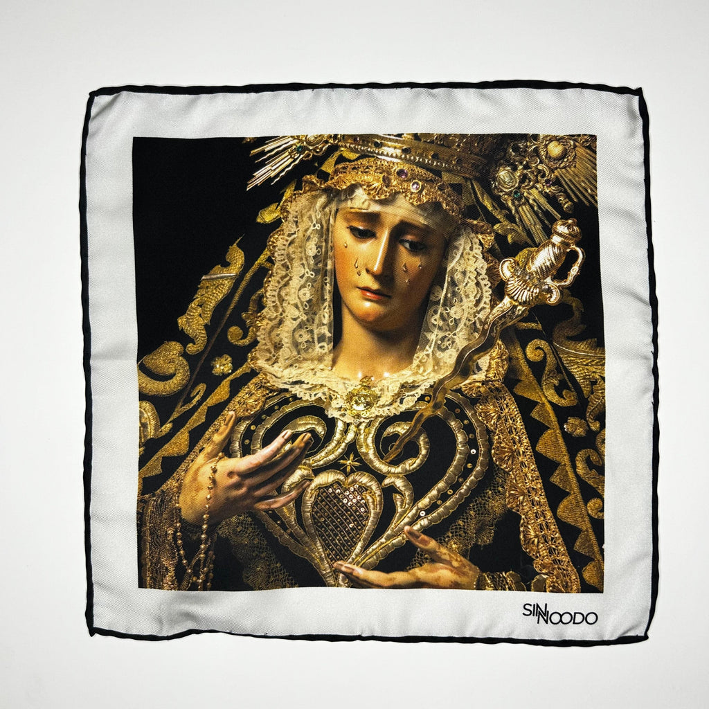 Pañuelo 100% Seda 01 -Virgen de los Dolores -Hermandad de las 3 caídas