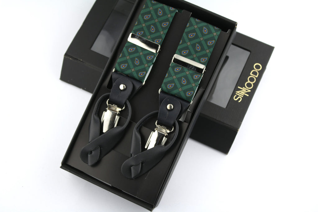 Tirantes Cuero azul Sinnoodo Estampado