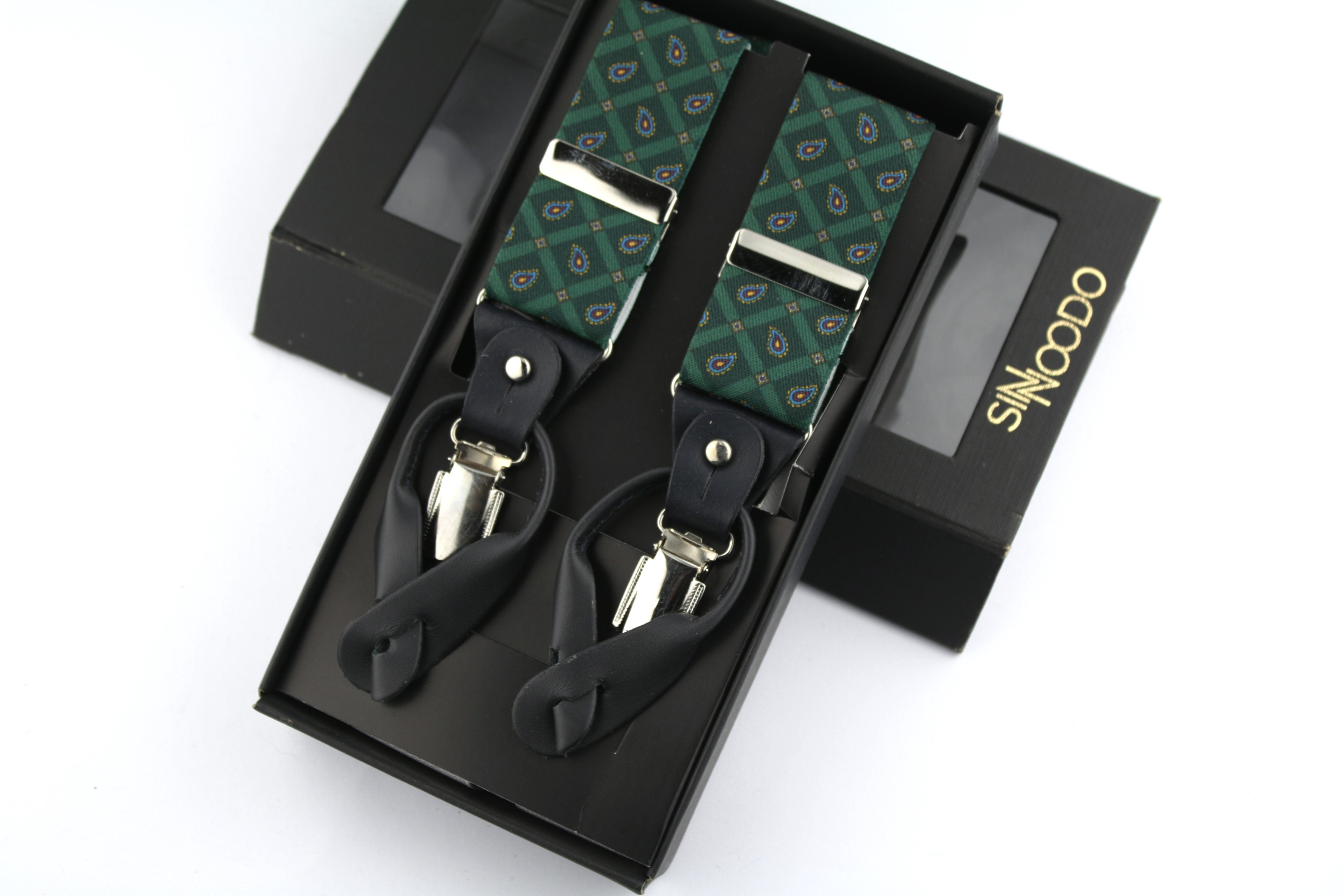 Tirantes Cuero azul Sinnoodo Estampado