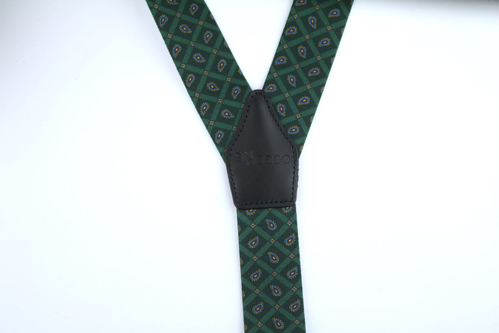 Tirantes Cuero azul Sinnoodo Estampado