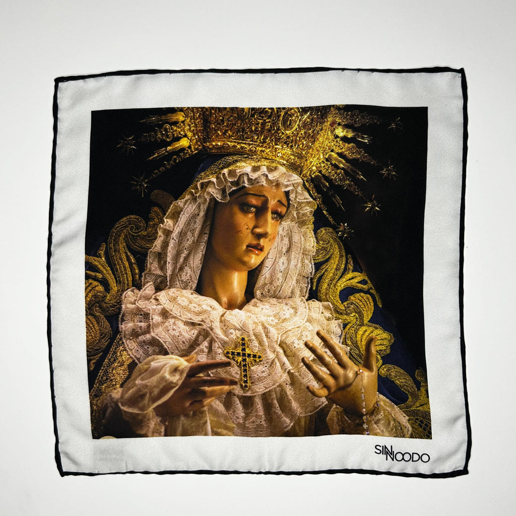 Pañuelo 100% Seda 19- María Santisima del Desconsuelo - Hermandad de los Judíos de San Mateo