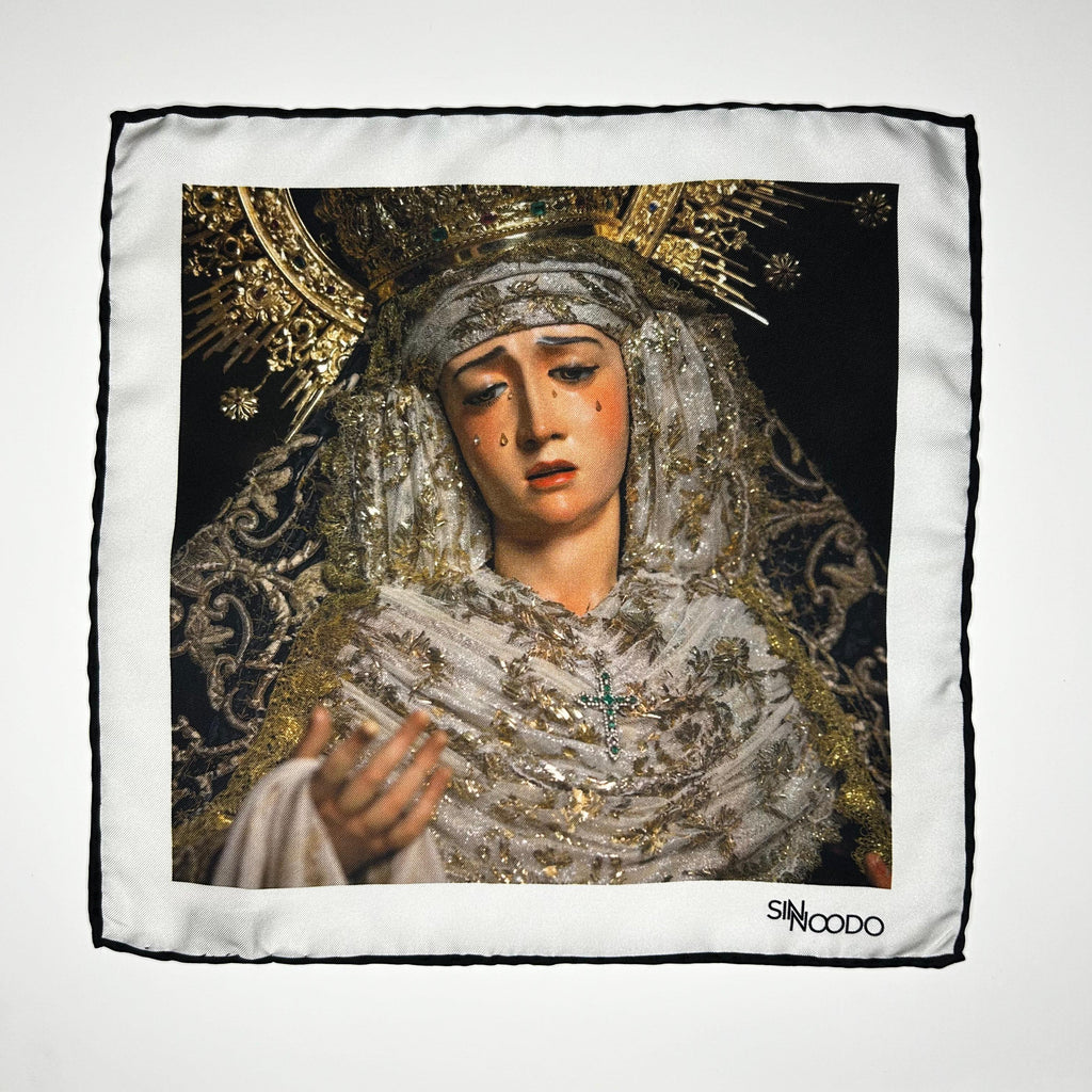 Pañuelo 100% Seda 22- Nuestra Señora de la Piedad- Hermandad del Santo Entierro