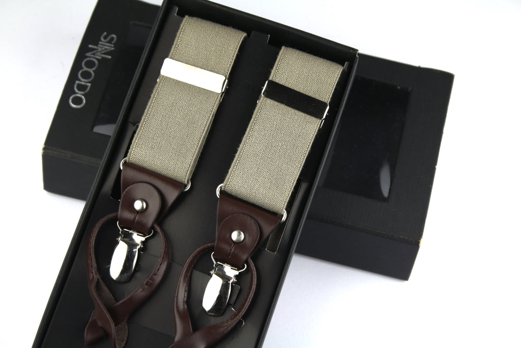Tirantes de Cuero Sinnoodo Beige