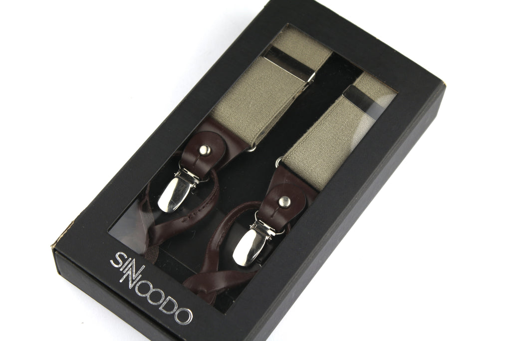 Tirantes de Cuero Sinnoodo Beige
