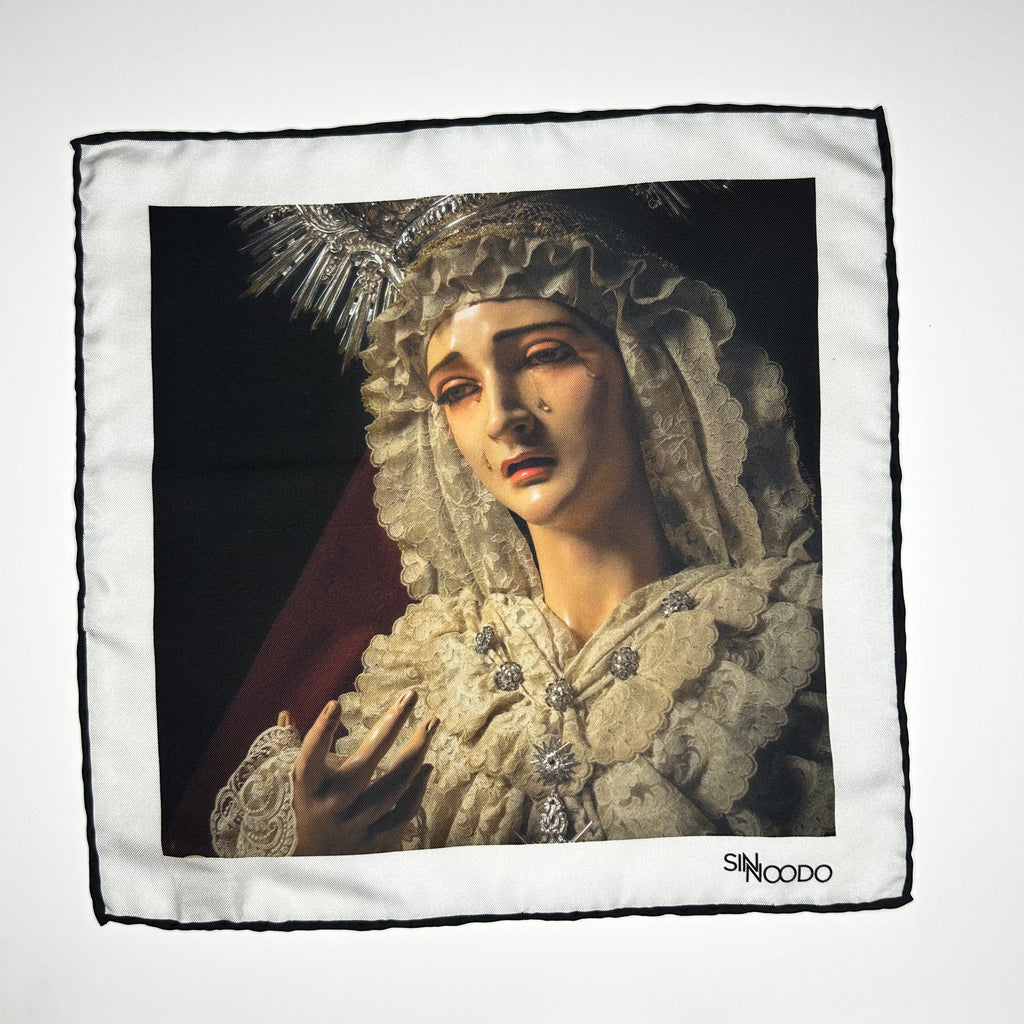 Pañuelo 100% Seda 27 María Santisima del Silencio - Hermandad de la Misión