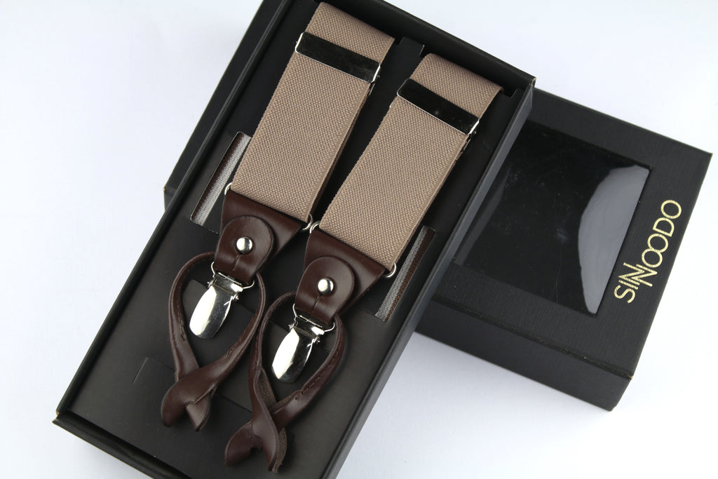 Tirantes de Cuero Sinnoodo Beige