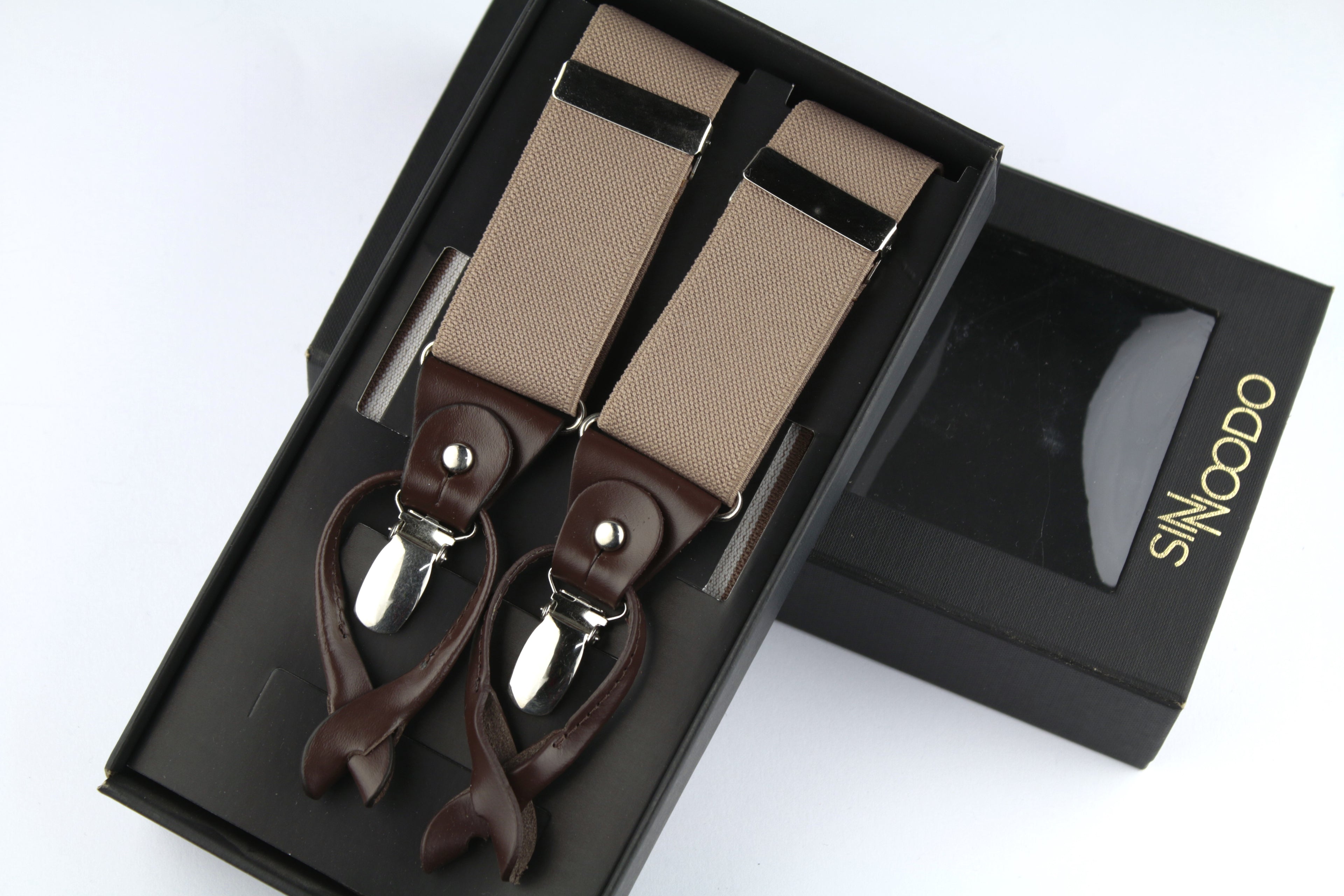 Tirantes de Cuero Sinnoodo Beige