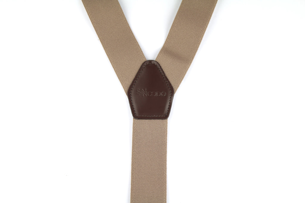 Tirantes de Cuero Sinnoodo Beige