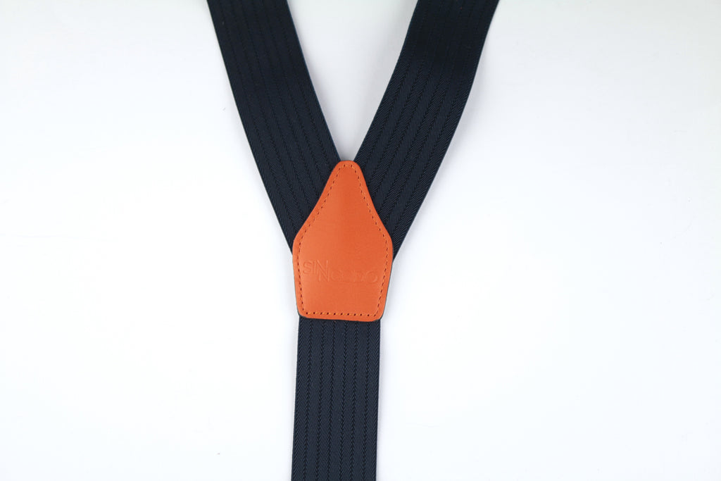 Tirantes de Cuero Sinnoodo Azul y Naranja