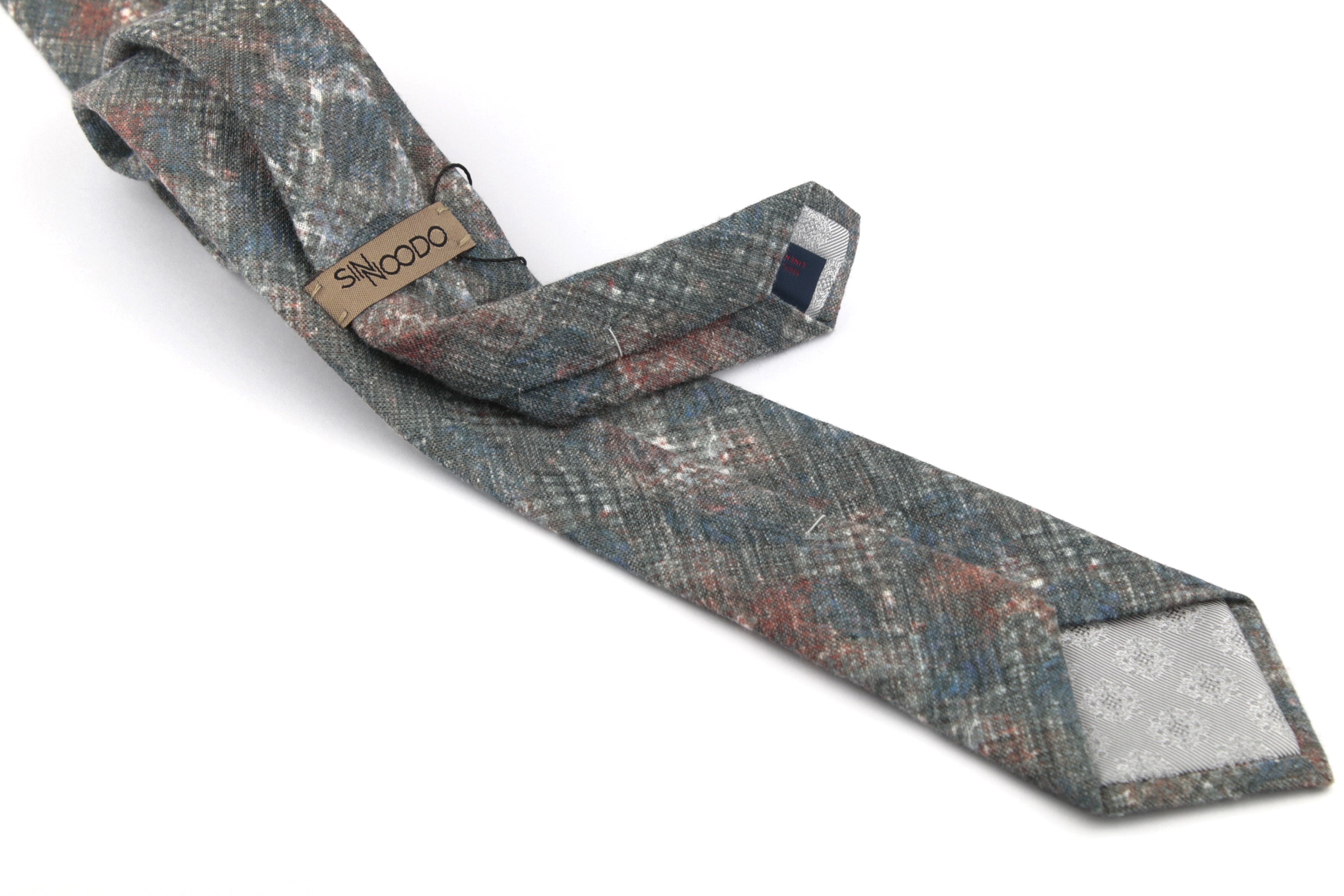 Corbata Sinnoodo 100% Lino Vintage Art