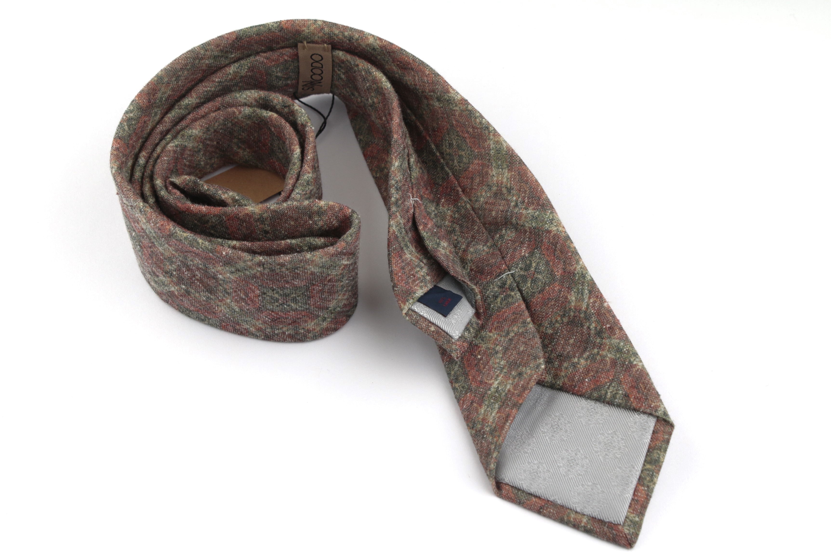 Corbata Sinnoodo 100% Lino Vintage Art