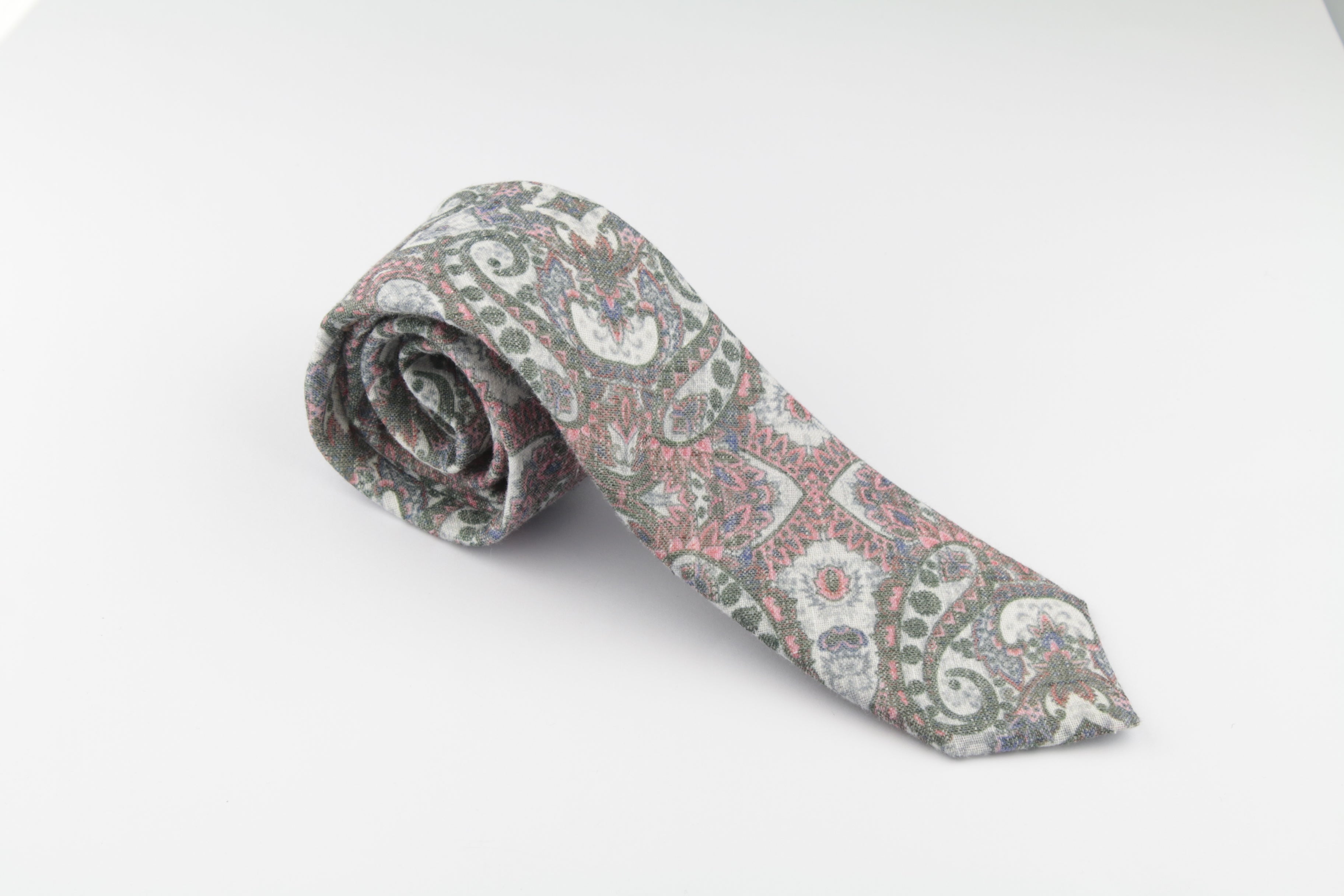 Corbata Sinnoodo 100% Lino Vintage Art