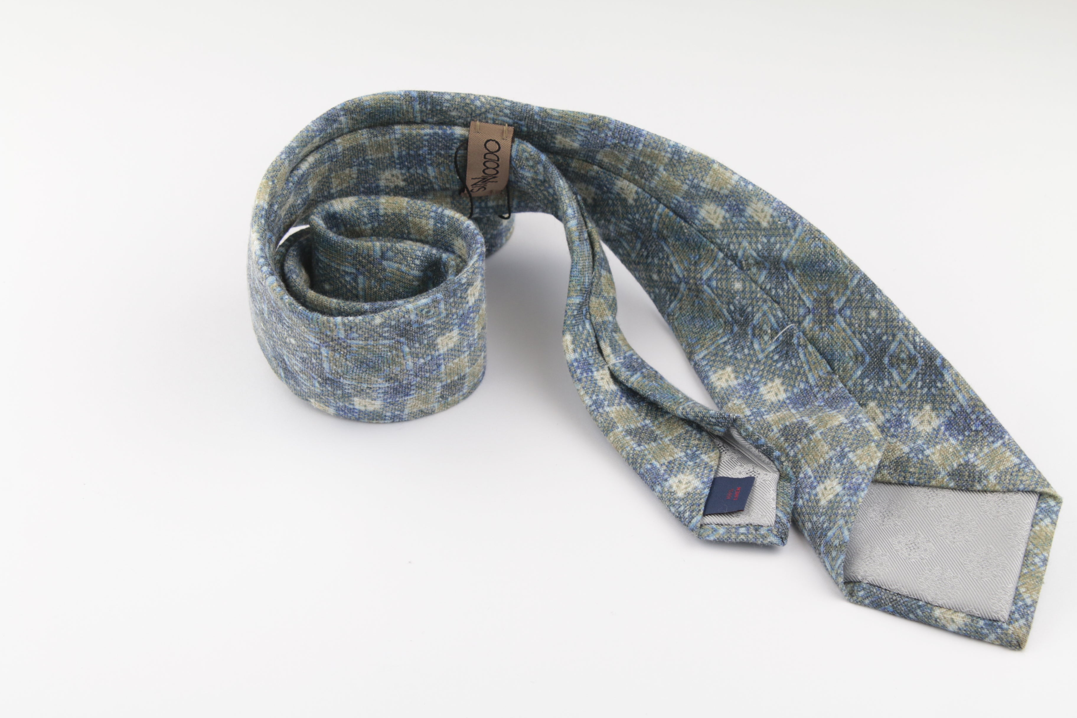 Corbata Sinnoodo 100% Lino Vintage Art