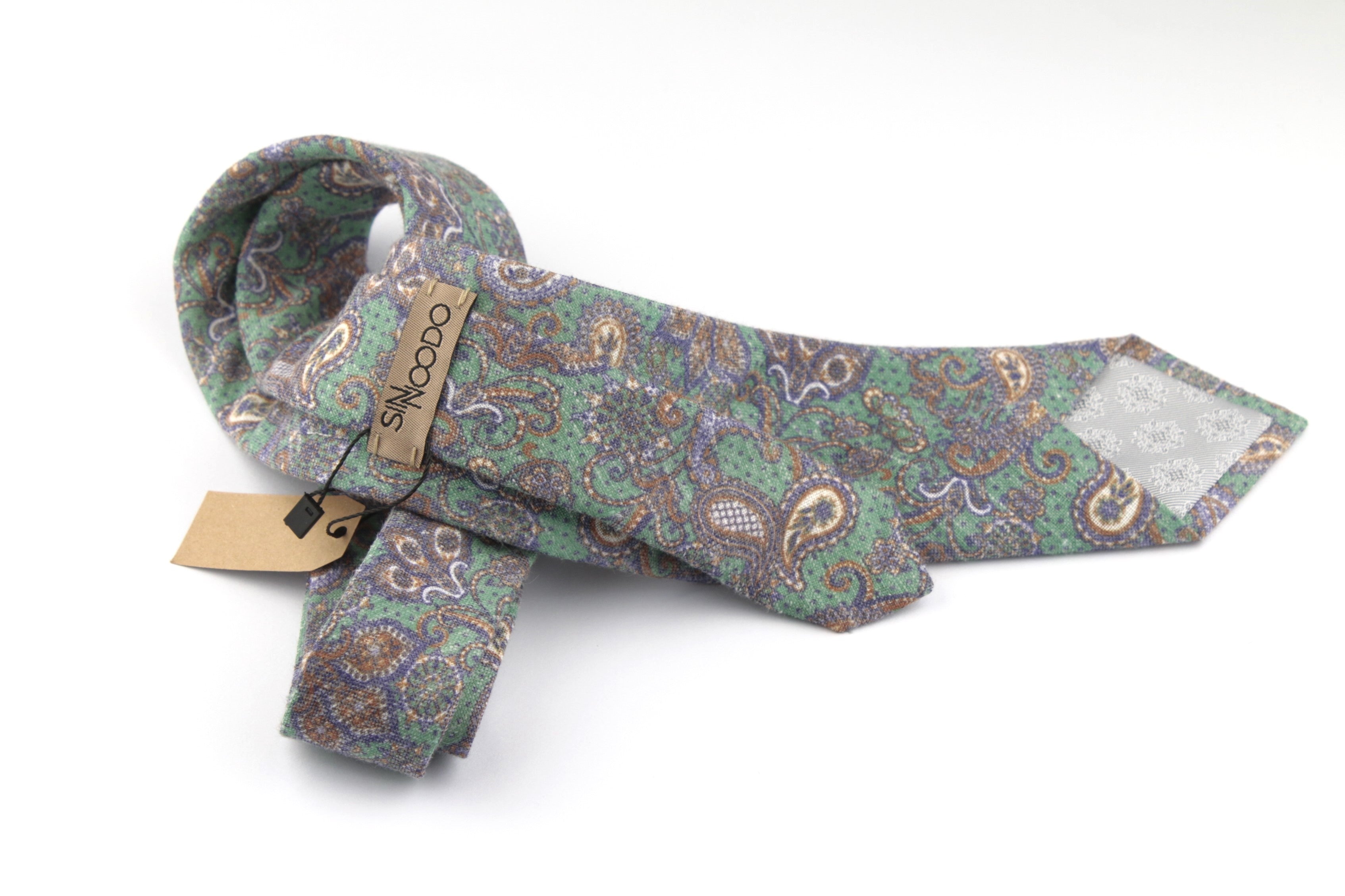 Corbata Sinnoodo 100% Lino Vintage Art