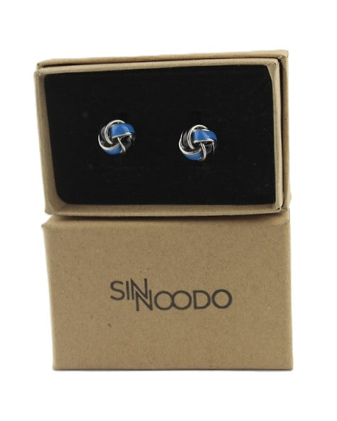 Gemelos de Nudo Azul y Negro