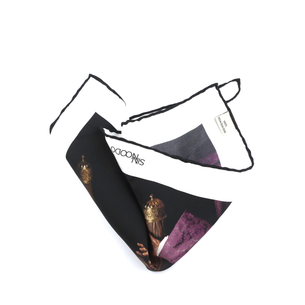 Pañuelo Semana Santa 100% Seda - La Entrega - Hermandad del Santísimo Sacramento y Cofradía de Nazarenos de Nuestro Señor Jesús Nazareno en su Entrega, María Santísima Reina de los Ángeles y San Francisco de Asís.