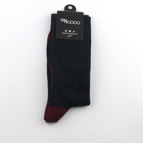 Calcetines Caña alta canalé Bicolor