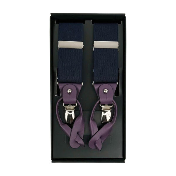 Tirantes convertibles azul morado piel morada