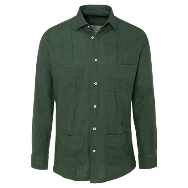 Guayabera Verde Cacería