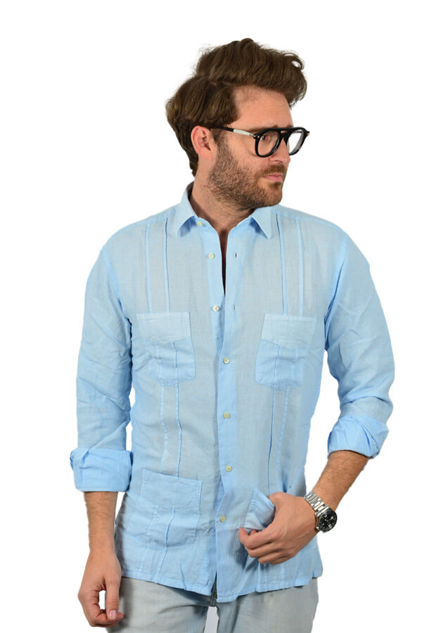 Guayabera Celeste