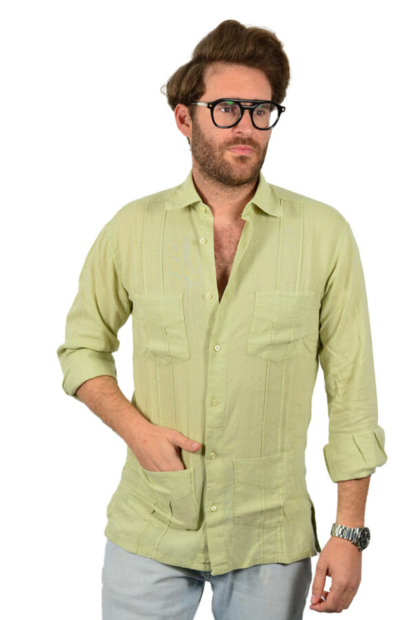 Guayabera Verde Rocio