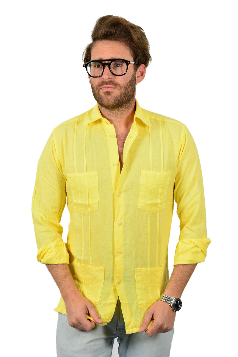 Guayabera Amarilla Sinnoodo