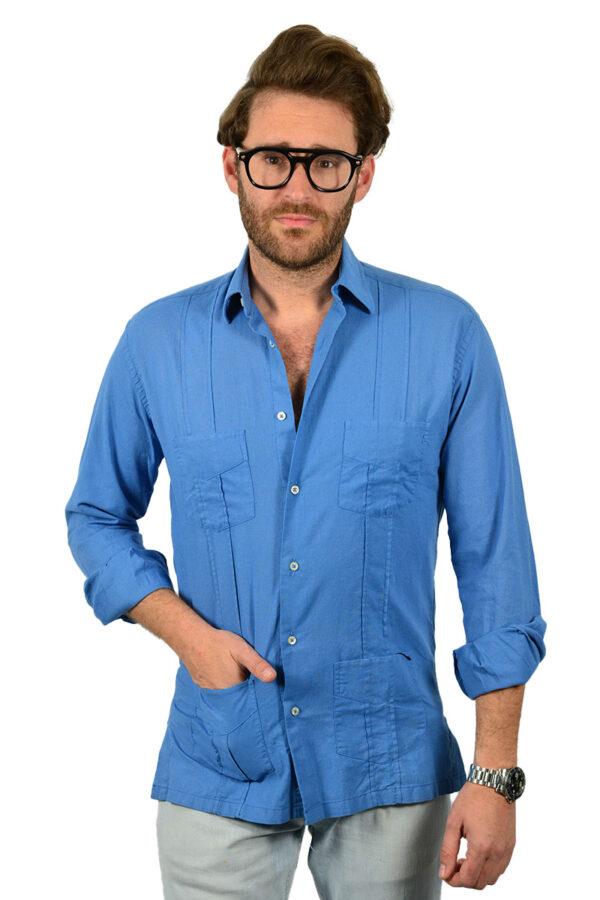 Guayabera Azul Ducado